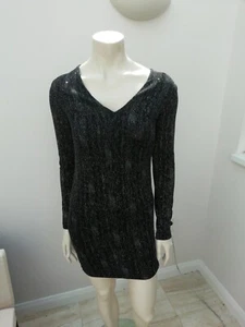 Topshop Black with Rainbow Glitter Dress Size 10 NWT mini - Picture 1 of 8