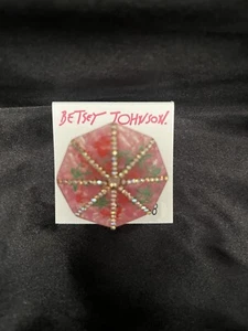 New Betsey Johnson Gold Tone Island Time Tropical Umbrella Statement Ring Sz 8 - Picture 1 of 1