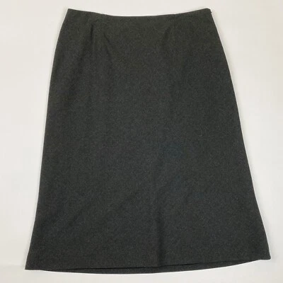 Маленький изысканный серый колена длина ALine карьера юбка женщин размер 8 винтажный - Изображение 1 из 4
