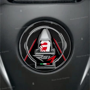 Pegatina Protectora Recubierta de Resina Tapa De Tanque 3D Compatible con Aprilia - Imagen 1 de 3