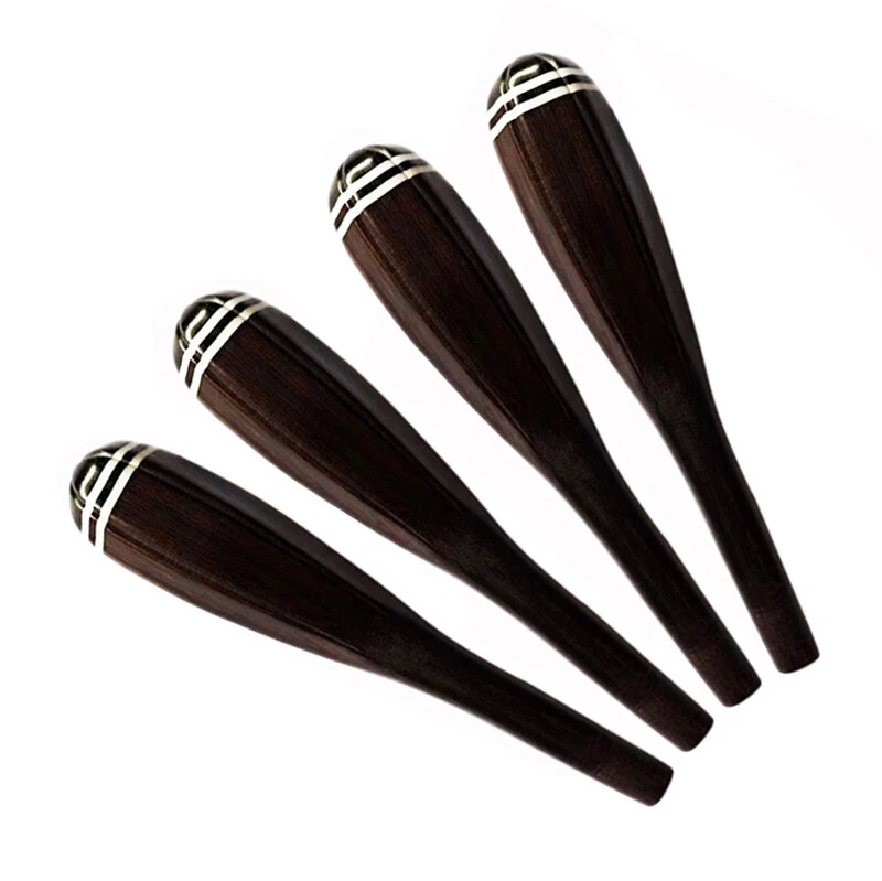 1 Juego 4 Clavijas de Pipa Clavija de Afinación Madera de Ébano Pipas Accesorio Calidad Superior Foto 1 de 1