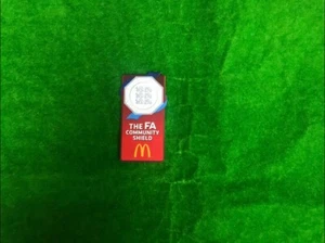 OFFICIAL ENGLISH THE FA COMMUNITY SHIELD 2021 Leicester City PLAYER SIZE PATCH - Picture 1 of 6