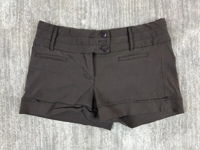 Tracy Evans Shorts Juniors 9 Brown 3 Button - Image 1 of 4
