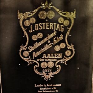 J. Ostertag - Antiker Tresor, Kassenschrank, Safe 