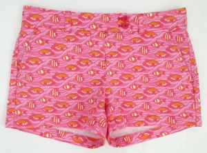 Women’s Vineyard Vines Tropical Fish Dayboat Shorts Pink / Orange Size 4 - Picture 1 of 6