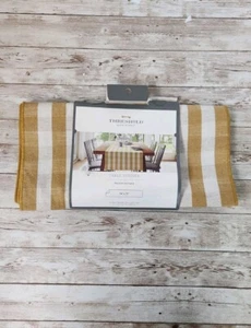 Threshold Table Runner Yellow Standard 100 by OEKO- TEX 14 in X 72” Holiday - Picture 1 of 4