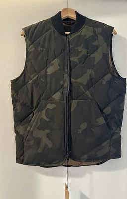 Chaleco nórdico camuflado talla S J.Crew para hombre nuevo con etiquetas Foto 1 de 4