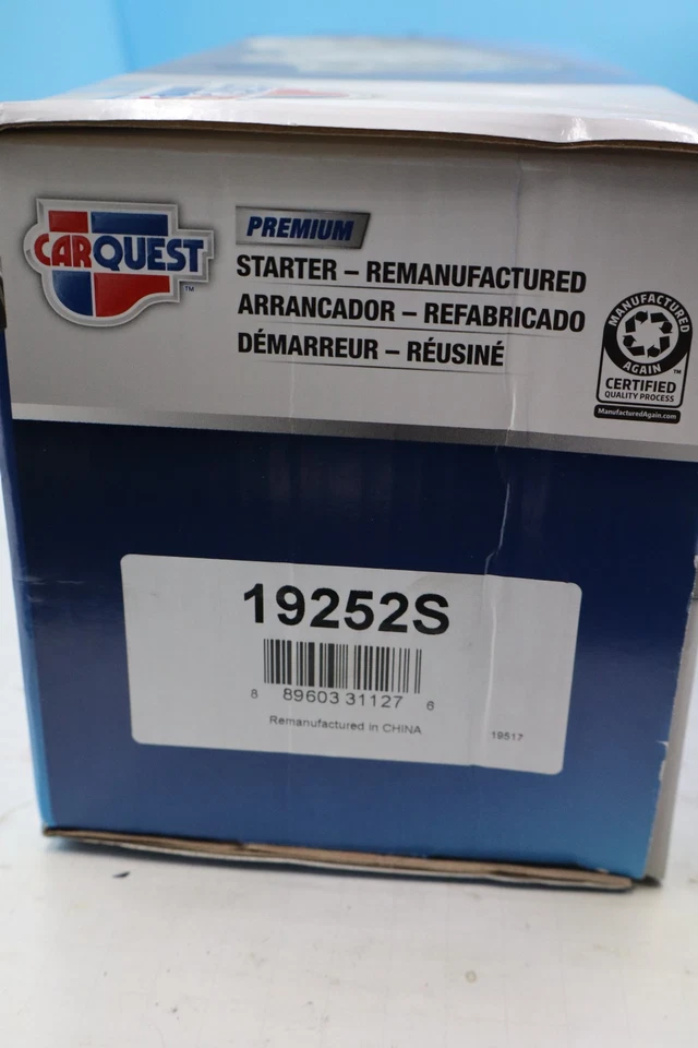 Motor De Arranque CarQuest 19252S Honda 13-17 Accord V6 3.5 Acura 13-15 Crosstour V6 3.6 Foto 1 de 1