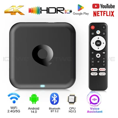 NEU Android 14 Smart TV BOX 32GB Dual WIFI Netzwerk Media Player BT5.2 Octa Core - Bild 1 von 4