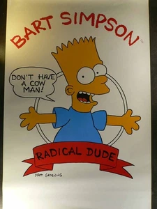 Bart Simpson - Radical Dude - Poster 53x81cm gerollt - Picture 1 of 1
