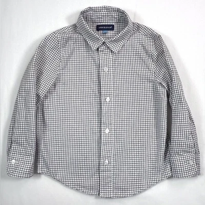 ANDY & EVAN Toddler Boys' Grid Plaid Long Sleeve Casual Button Down Shirt 4T - Image 1 of 4
