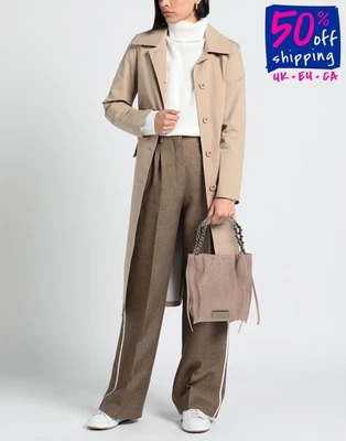 RRP€323 MARC ELLIS Grainy Leather Tote Bag Logo Detachable Chain Strap - Image 1 of 4