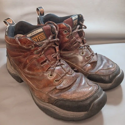 Botas de terreno Ariat para hombre talla 10,5 D cuero marrón envejecido con cordones  Foto 1 de 4