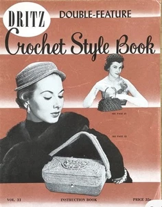 Libro de instrucciones Dritz estilo ganchillo doble función 1953 vintage - Imagen 1 de 3