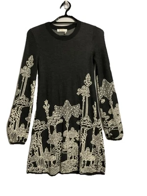 Vestido Chloé Lana Merino Dreamscape Jacquard en Gris Talla XS Clásico Súper Suave Foto 1 de 4