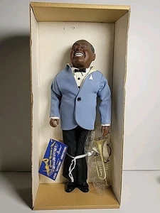 Muñeca Effanbee Louis Armstrong #7661 Great Moments in Music 1984 con caja de etiquetas - Imagen 1 de 15