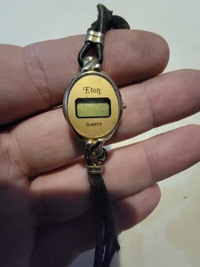 Vintage Eton Quartz Wristwatch Watch 1980s Needs New Band And Battery - Picture 1 of 6