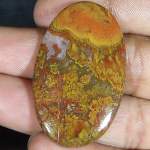 45,15 Cts Pietra Preziosa Cabochon Ovale Cucitura Marocco Naturale 27x44x4 mm LP318 - Foto 1 di 6