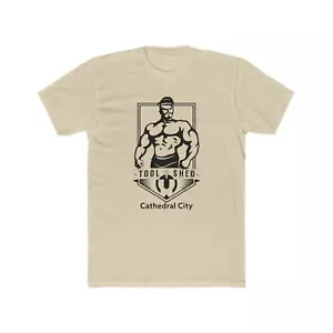 TOOL SHED Gay Leather Bar Men's Cotton Crew Tee Cathedral City Palm Springs - Picture 1 of 13