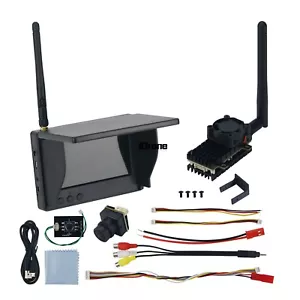 5,8 G 2000 mW Wireless Video Transmission System FPV TX RX Set + 4,3 Zoll IPS Bildschirm - Bild 1 von 8