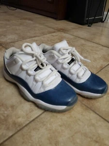 Jordan Damen Retro 11 Schlangenleder marineblau CD6847 102 Größe 5Y = 6,5 Damen - Bild 1 von 11