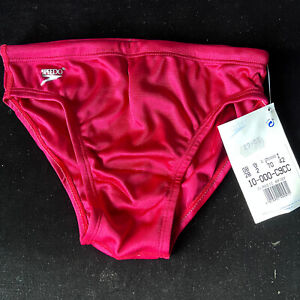 SP3 vintage 1990s Mens Speedo Burgundy swimming trunks briefs 28" Silky shiny