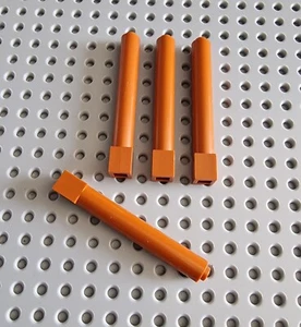 Lego Sistema Columna Soporte 1x1x6 Naranja Oscuro 4 Piezas Monorriel Basic 43888 A017  - Imagen 1 de 1