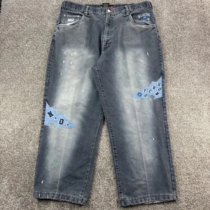 Vintage Y2k New Orleans Hornets Jeans Mens 40x30 UNK NBA Basketball Wide Baggy - Picture 1 of 7