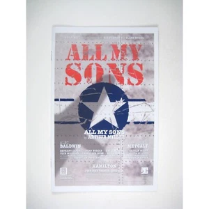 All My Sons Program 2015 Alec Baldwin Laurie Metcalf Arthur Miller Hamilton - Picture 1 of 5