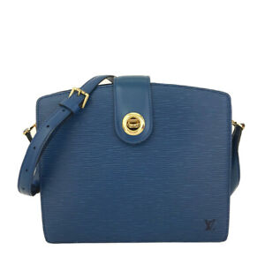 Louis Vuitton Epi Capucines Blue Leather Shoulder Bag /5Q0700