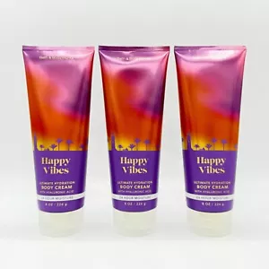 Happy Vibes Bath & Body Works crema corpo confezione da 3 pezzi, 8 once ciascuno - Foto 1 di 4