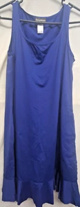 Tommy Bahama Pearl einfarbig blau Volant lässiges Badekleid Größe Medium - Bild 1 von 8