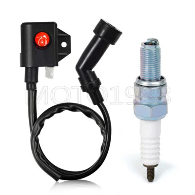 Ignition Coil and Spark Plug 3430-055 for Arctic Cat 400 4X4 2003 2004 2005 2006 - Image 1 of 4