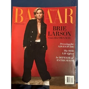 HARPER'S BAZAAR APRIL 2021 BRIE LARSON - Picture 1 of 1