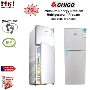 76L REFRIGERATOR & FREEZER BAR FRIDGE HOME OFFICE CARAVAN GRANNY FLAT - Picture 1 of 7