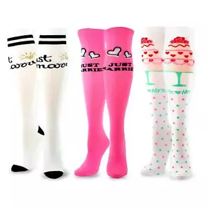 TeeHee Damen Hochzeit Baumwolle Kniestrümpfe 3er Pack (Braut) - Bild 1 von 5