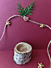 Solid Wood Candle Tea Light Holder Natural Xmas Wedding Candle set**^