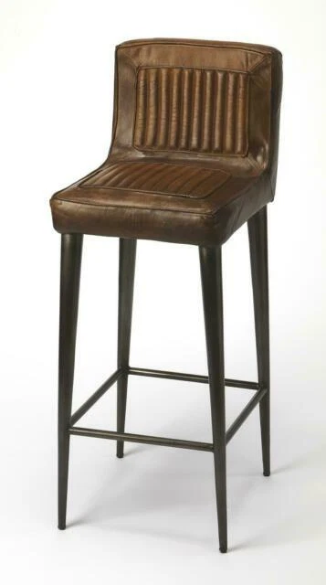 Butler Maxwell Leather Bar Stool - Brown (4347344)