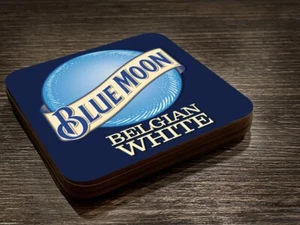 Blue Moon coaster set, mancave beer hut etc - Picture 1 of 1