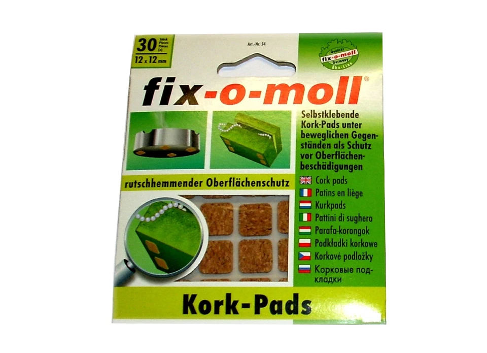 30 Stk. Kork Pads  12x12mm selbstklebend - Nr. KP-14 - Bild 1 von 1