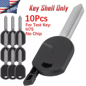 10X for Ford H72 H75 H92-PT Blank Key Transponder Car Key Shell Case With Blade - Foto 1 di 9