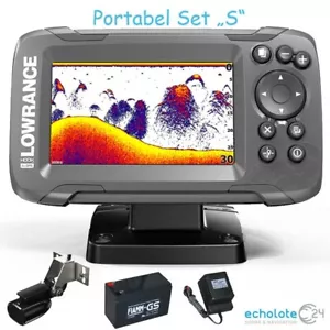 Lowrance Echolot Hook2 4x GPS Power Pack mit Akku, Ladegerät und Geber - Bild 1 von 1