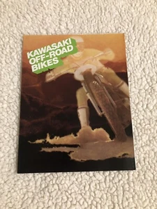 NOS 1977 Kawasaki Off-Road Bikes Original Sales Brochure - Bild 1 von 4