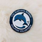 Épingle à revers en émail volontaire dauphin de l'école Sullivans