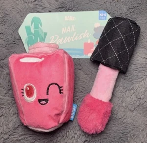 Nueva caja de corteza "pañuelo de uñas" 2 piezas Juego de esmalte de uñas y pinceles de juguete para perros - Imagen 1 de 7