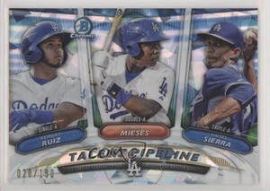 2018 Bowman Talent Pipeline Atomic Refractor /150 Yaisel Sierra Johan Mieses