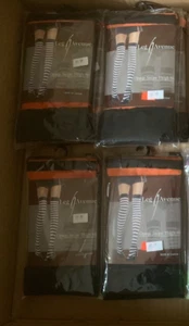 Leg Avenue Opaque Stripe Thigh Highs Style 6005 Black Orange - Picture 1 of 1