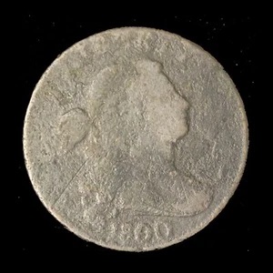 1800 Over 79 Draped Bust Large Cent- Free Shipping USA - Picture 1 of 3