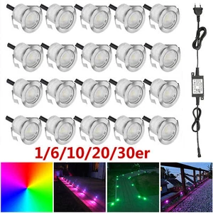 1-30 30 mm RGB faretto da incasso da incasso luce LED lampada da esterno mini spot impermeabile - Foto 1 di 15