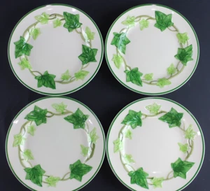 4 Franziskaner Efeu 6 3/8" Brotteller MCM California Creme 50'/60er Bodenstempel - Bild 1 von 6